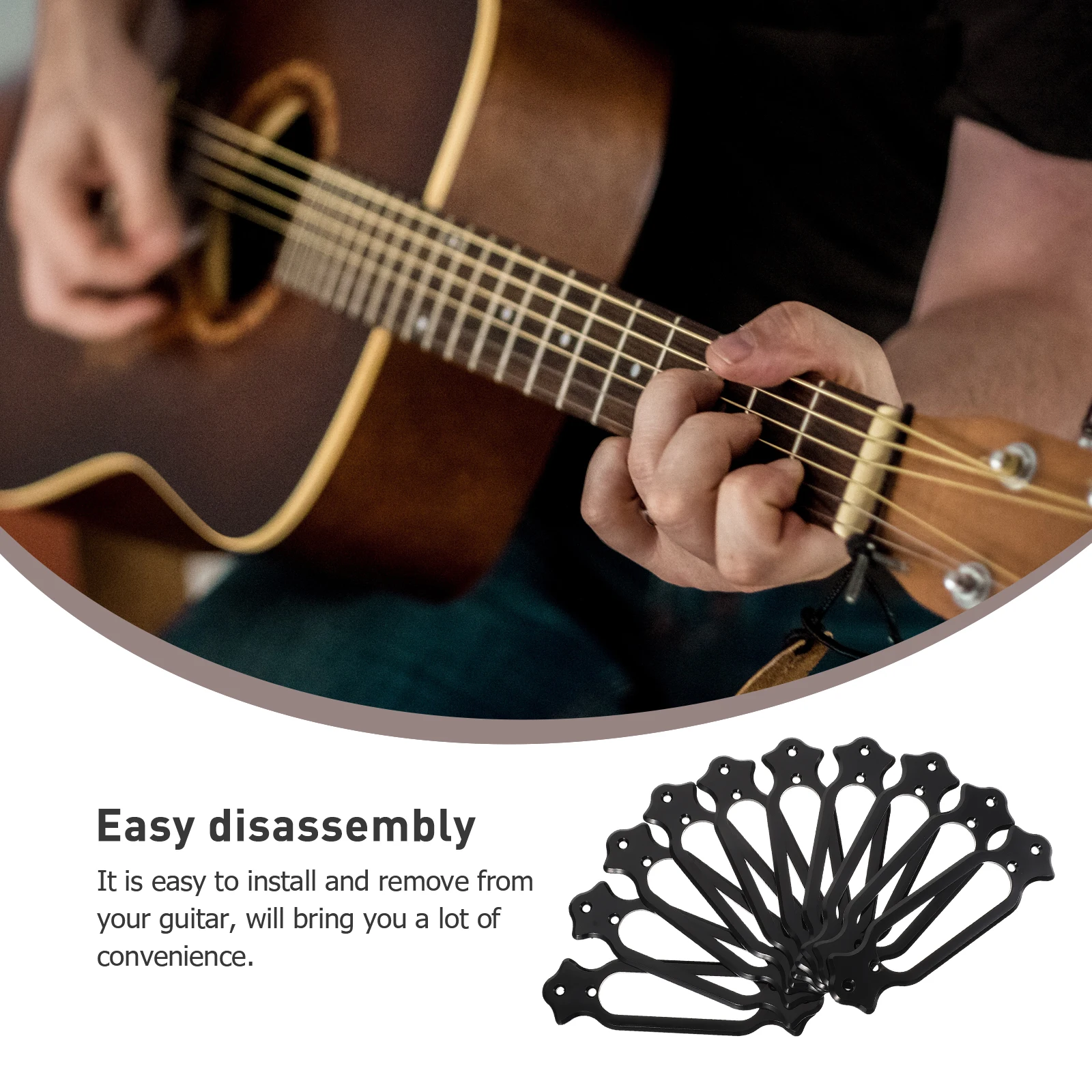 

10 Pcs Premium Plastic Pickup Cover Sound Pickup Frame Electric Guitar Accessories Sturdy Pickup Frames For Guitar Parts
