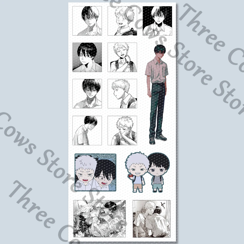 Anime Tsujinaka Yoshiki Indou Hikaru The Summer Died Cosplay pegatinas de mesa calcomanías cartel de pared de dibujos animados regalo de adorno de Navidad