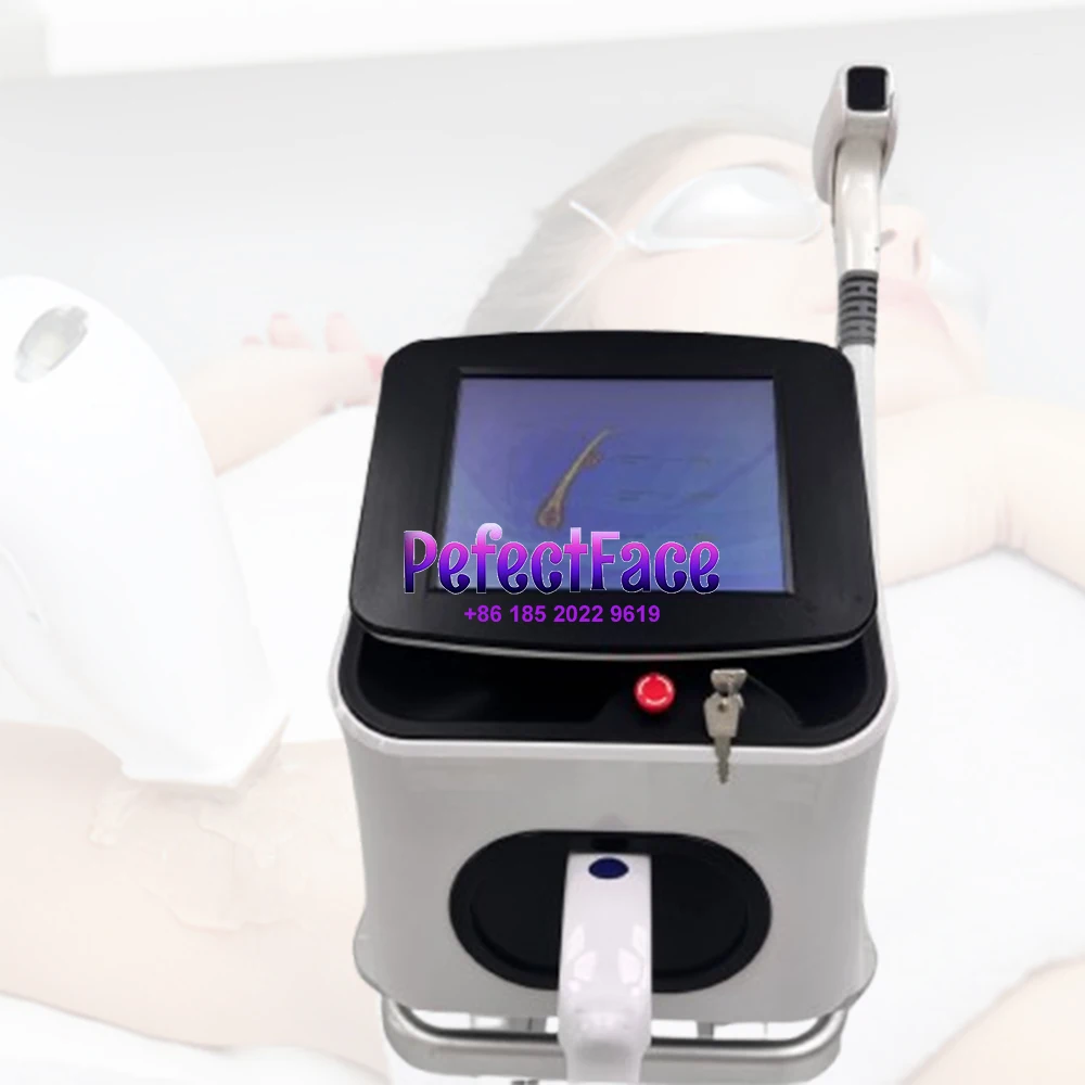 2000W 808 Diode Hair Removal Laser Machine 755 808 1064nm Three Wavelength Ice Platinum Titanium Painless Hair Removal Equipment