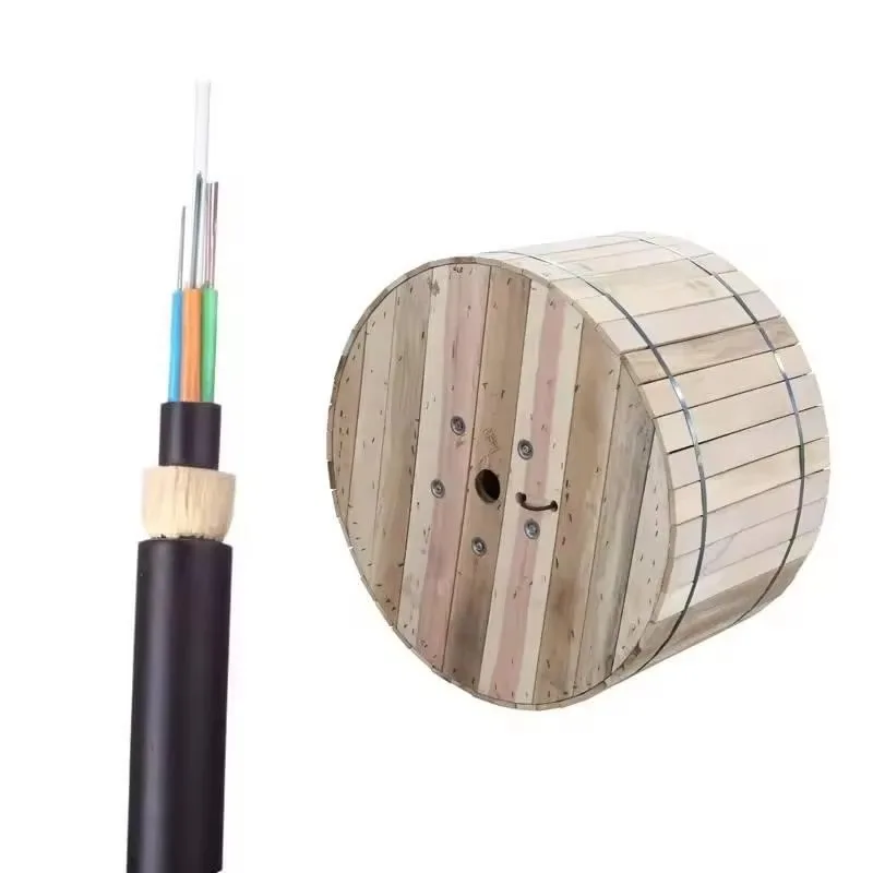 ADSS Fiber Optic Cable Aerial G652D Single Mode 12/24/48/96/144 Core FTTH Communication Cable Internet Data Center Laying Method