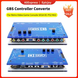 GBS Game Console Control, GBSC, RGBS, VGA, Scart, Ypbpr, sinal para VGA, HDMI para jogos retro, SEGA, Dreamcase, PlayStation 2, NGC