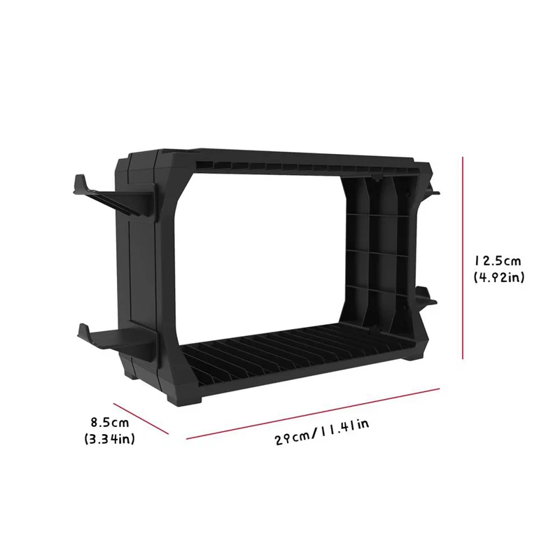 【T07A】Universal Games Disc Storage Rack Game Storage Tower Game Disc Rack For PS5/For PS4 Controller Organizer