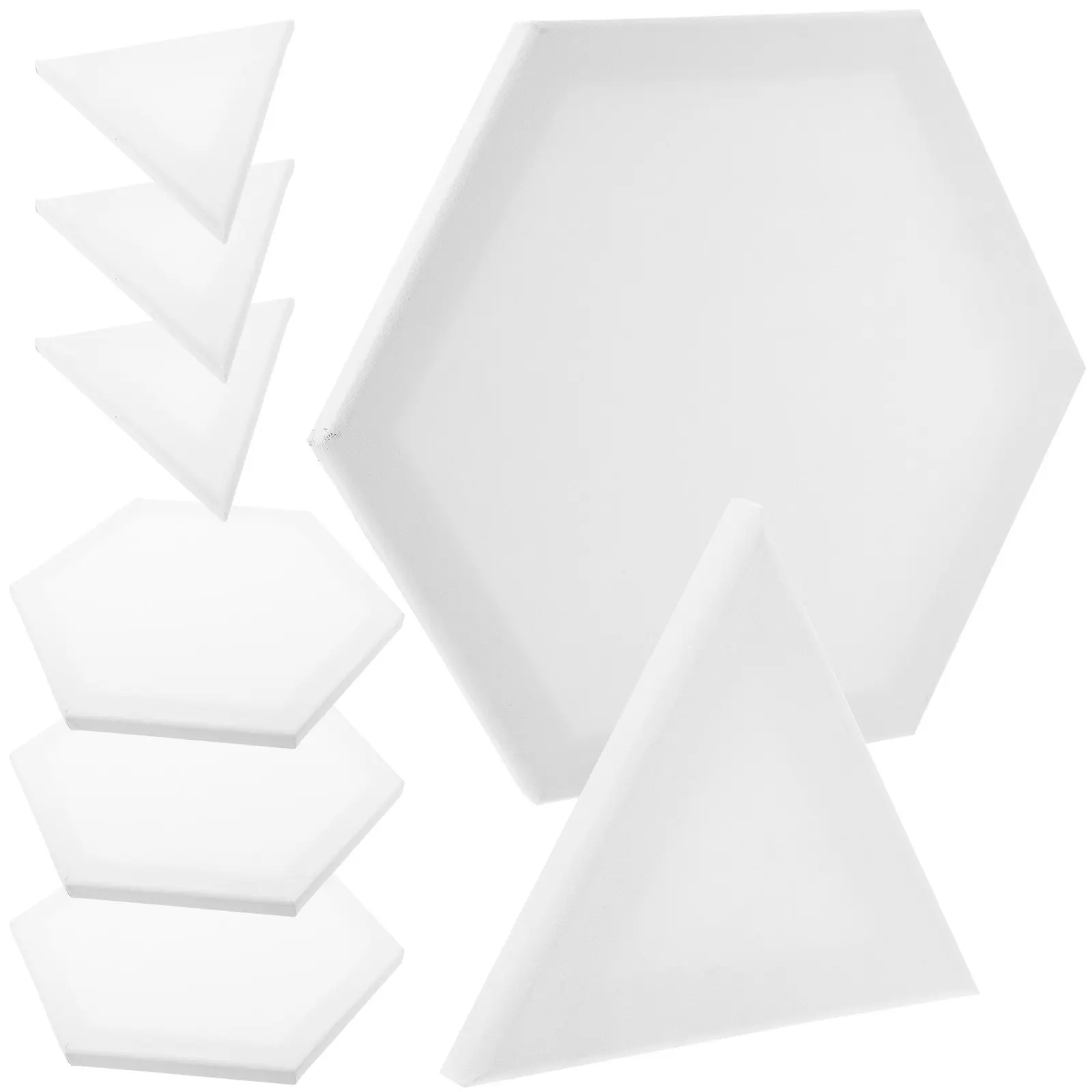 8Pcs Portable Oil Paint Canvas Boards for Artists – Flat Blank Painting Panels for Students & Beginners