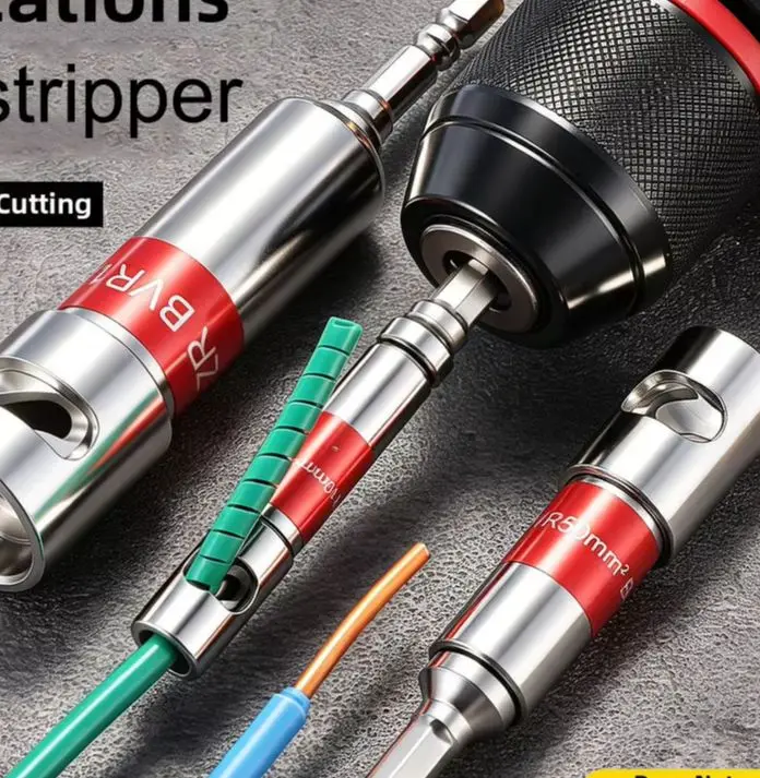 Hex Handle Wire Stripper 6.3MM For Electric Cable Stripping 2.5-120mm² Quick Safe Metal Tool For DIY And Professional Use