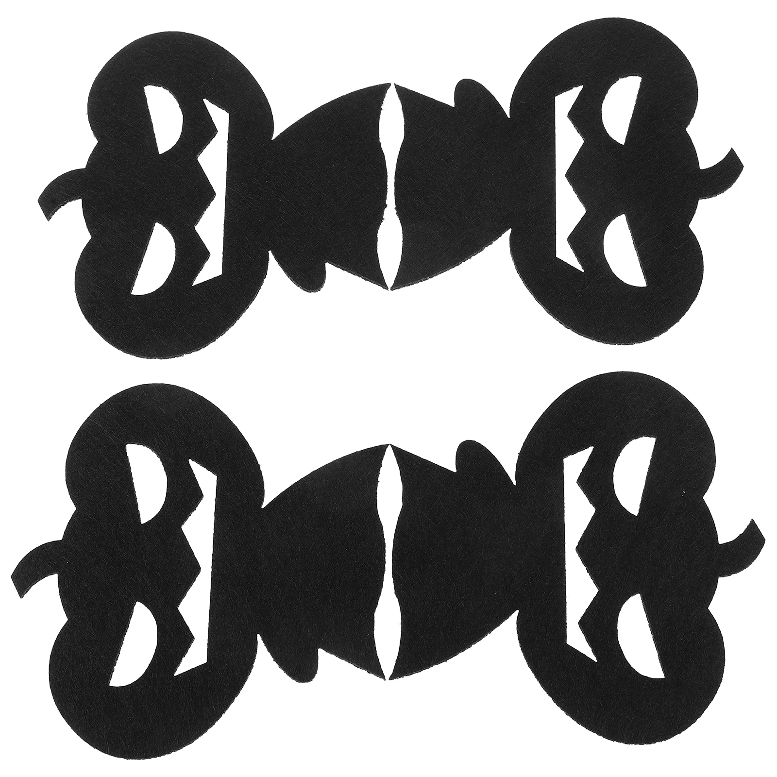 4Pcs Pumpkin Halloween Decorative Place Mats Non- Table Mats for Cups Glasses Wine Bottles