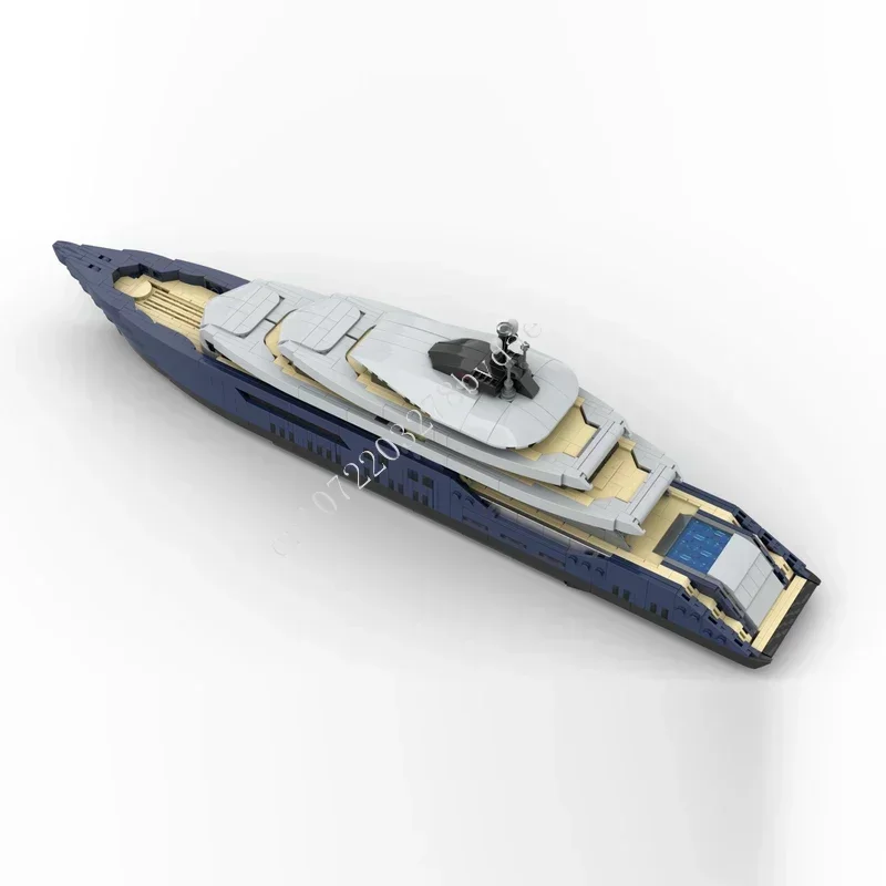 1671PCS MOC Luxury Yacht Custom Puzzle Warship Model Technical  Set DIY Assembly Creative Kids Puzzle Education Toy Xmax Gift