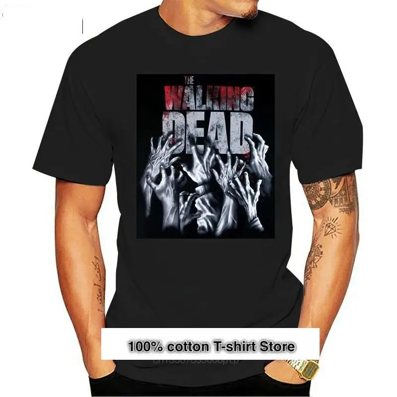 Nuevo el caminar muerto-Herren camiseta Zombie-manos (Schwarz) (S-XL)