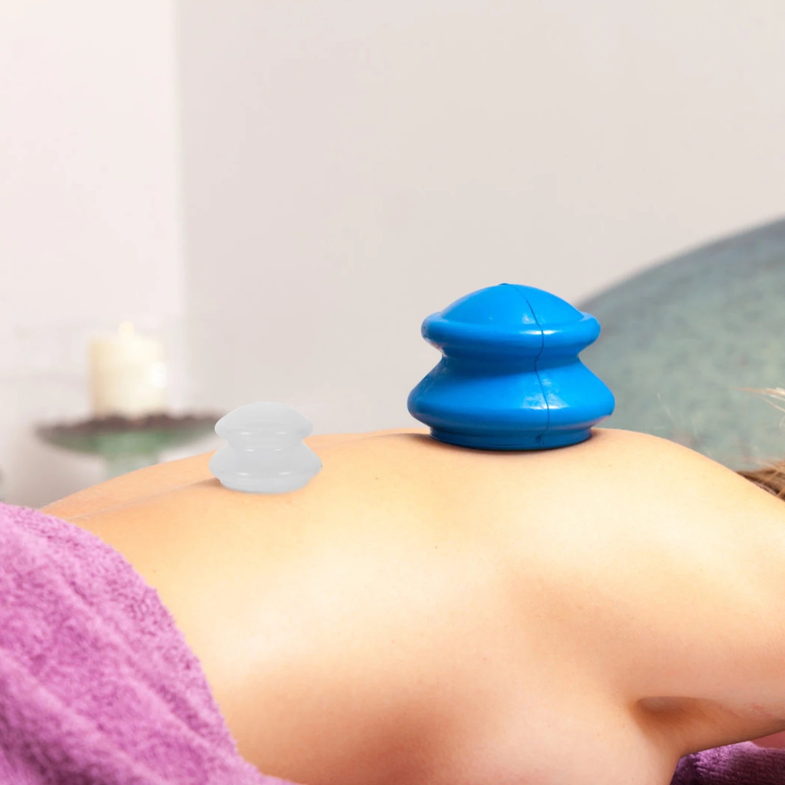 

3Pcs TopGrade Silicone Cupping Cups Durable And Practical Body Massage Cupping Sets Lymphatic Drainage Enhancer Home Use Clear