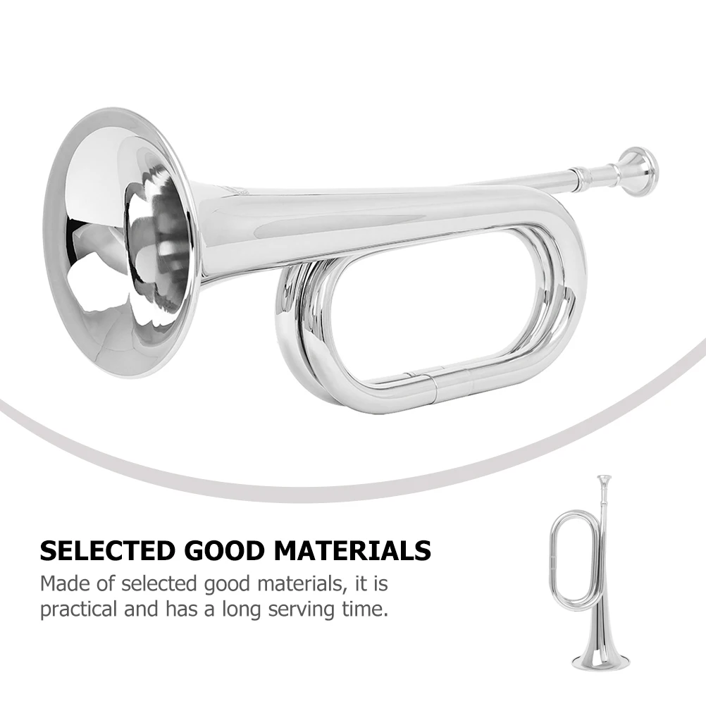 

Lightweight Copper Bugle For Beginners Bands Durable Polished Wind Copper Trumpet Bugle Instrument Portable Horn