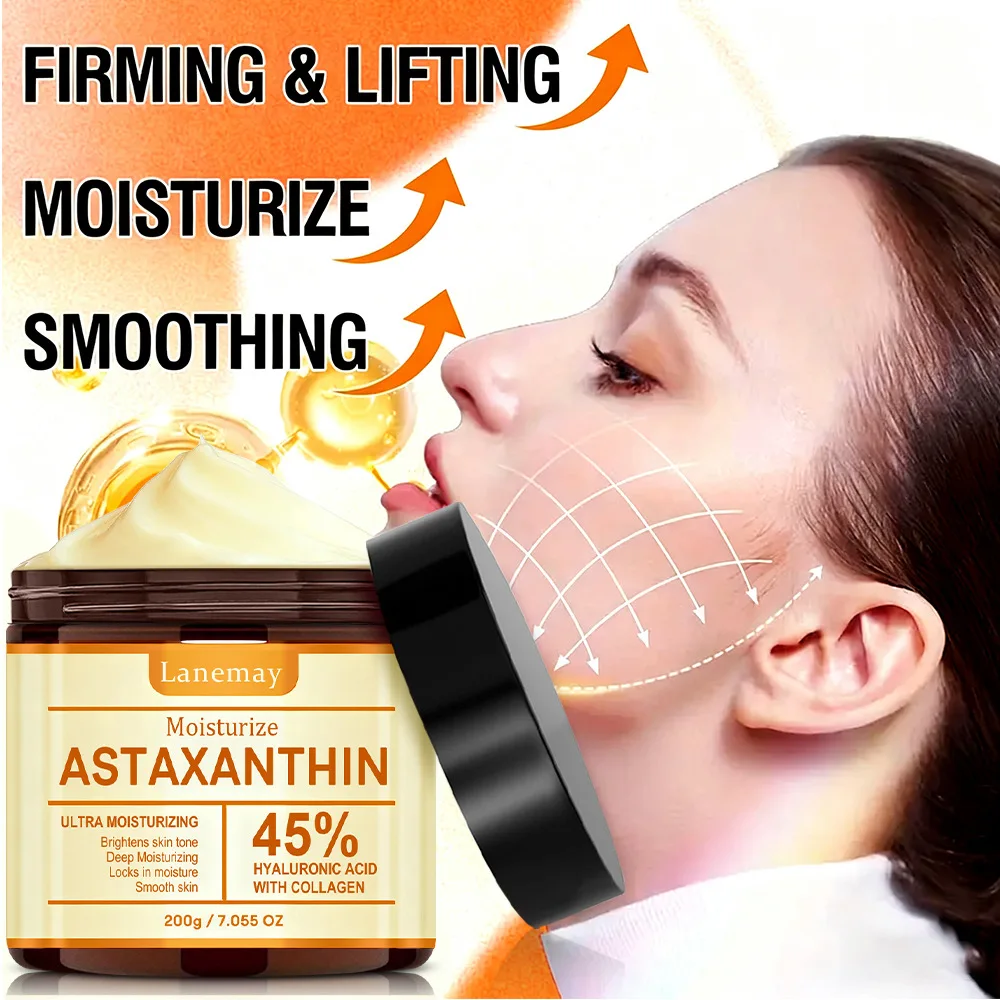 أستازانتين اشراق كريم وجه مضاد للأكسدة هيدرات ترطيب تتلاشى الخطوط الدقيقة تغذي البشرة الناعمة الحساسة مستحضرات التجميل الكورية