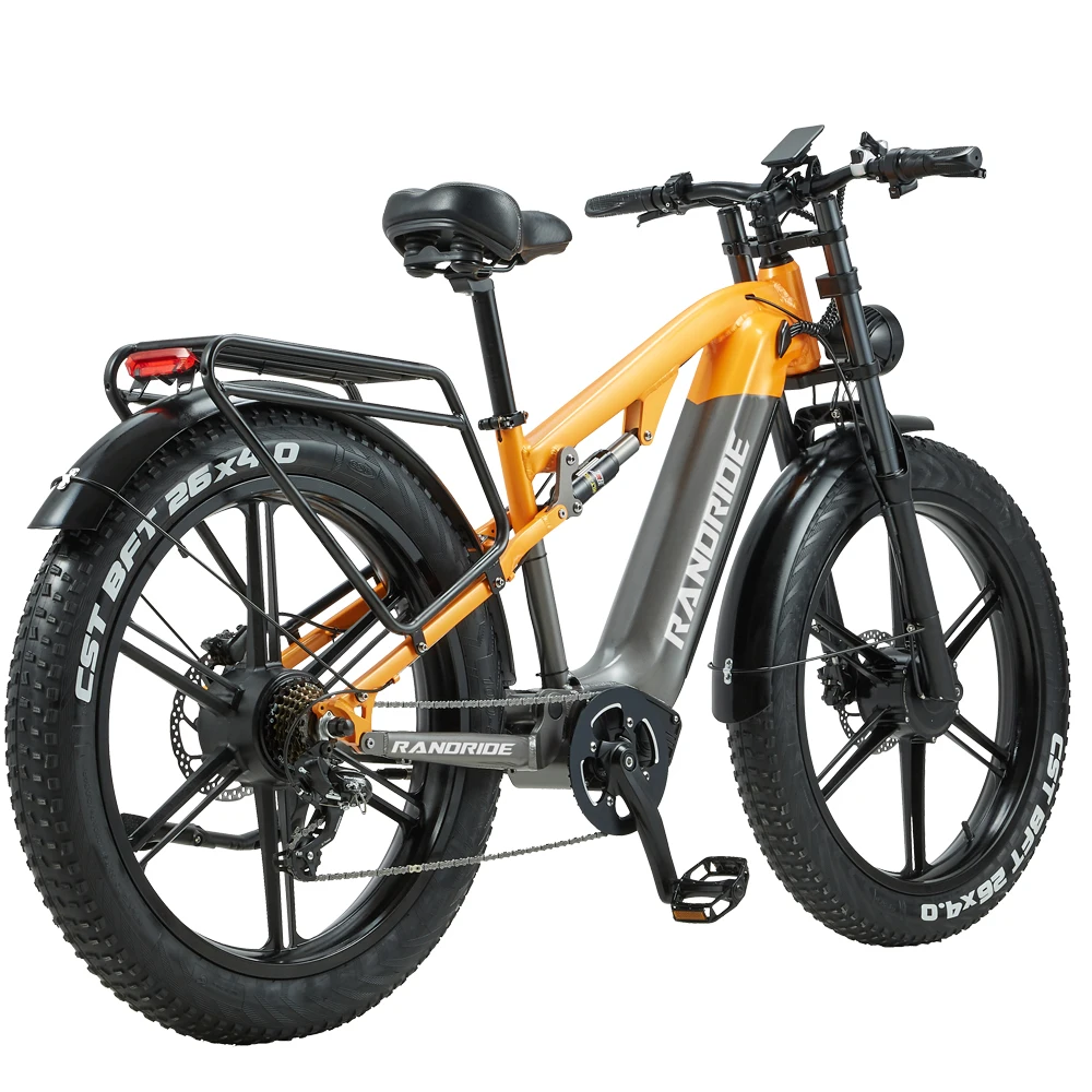 Electric Mountain Bike RANDRIDE YX80-2 1000W*2 Dual Motor 48V 20AH Battery 26