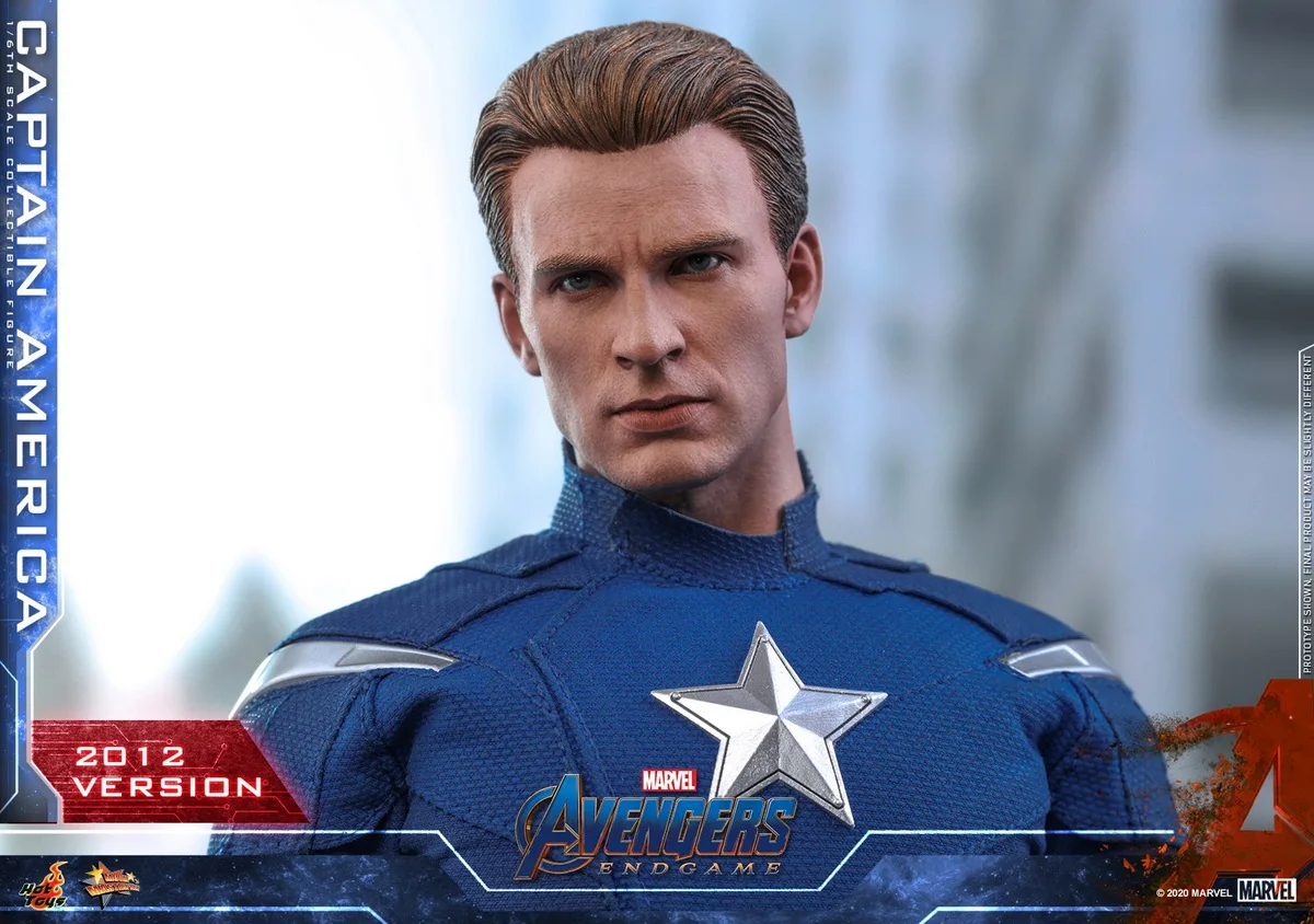 

Hot Toy HT MMS563 1/6 Superhero Avengers: Endgame: Captain America 2012 Edition Complete Set of 12 Inch Action Doll Models