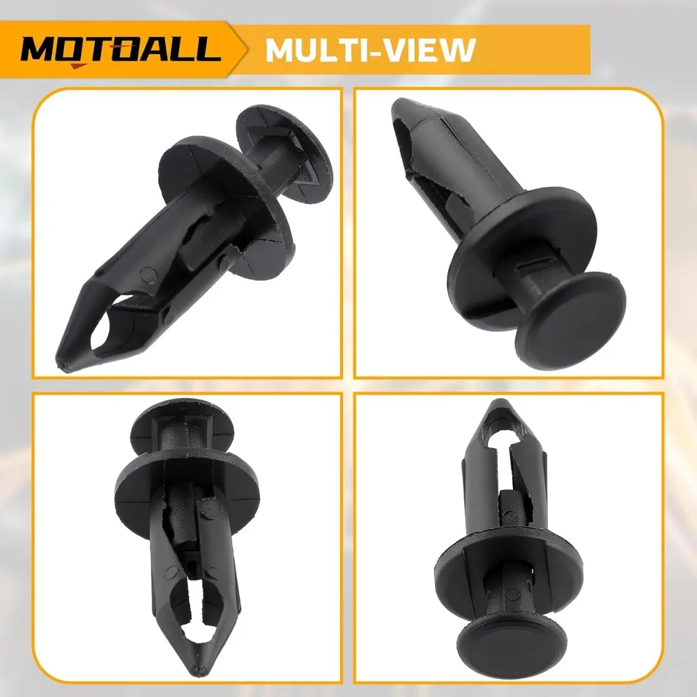 100X البلاستيك الحاجز السحابة برشام دفع كليب لقطع غيار الدراجات النارية ATV #5