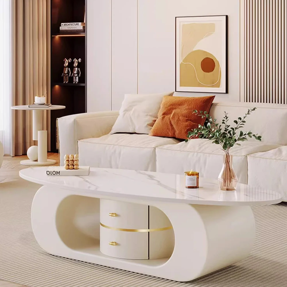 

Aesthetic Glamour Coffee Tables Minimalist Modern Unique Premium Coffee Tables Design Effect Armoires De Salon Home Furniture