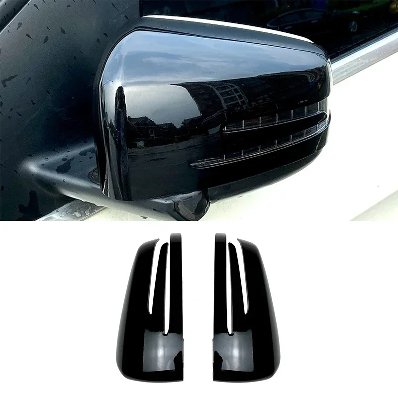 

New! Car RearView Mirror Covers Caps For Mercedes-Benz C-Class CLA GLA W176 C117 X156 W204 W212 Glossy black/Carbon Fiber look