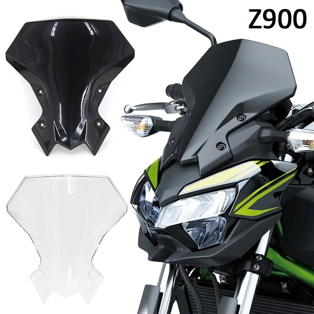 

For Kawasaki Z900 Z650 Z 900 2021 2020 2022 2023 New Motorcycle Windshield Screen Visor Windscreen Double Bubble Wind Deflector
