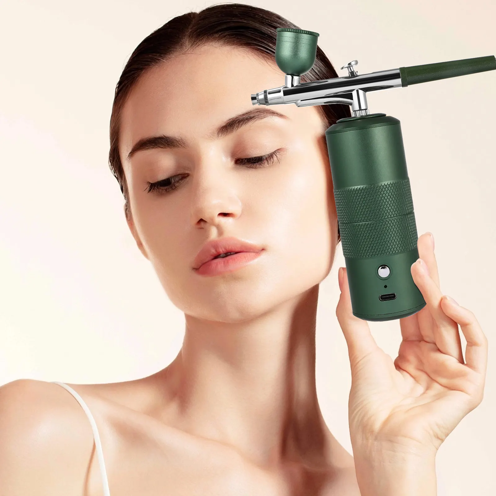 

Mini Airbrush Spray Kit Rechargeable Wireless Handheld For Face Moisturizing Makeup Nail Art Tattoo Portable Airbrush Compressor