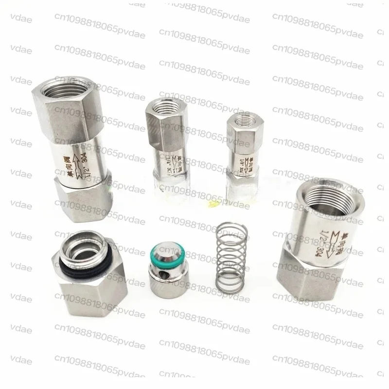1Pc 304 or 316 Stainless Steel Split Separated Check Valve One-way 1/8