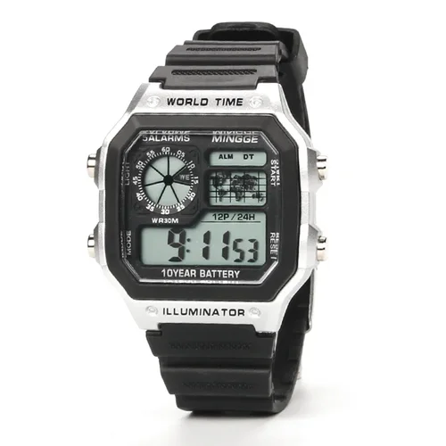 Imagen 2 del producto Relojes para Hombre, Reloj electrónico con pantalla Digital, Reloj de estilo Retro, Reloj para Hombre, Reloj deportivo para estudiantes, Reloj Masculino