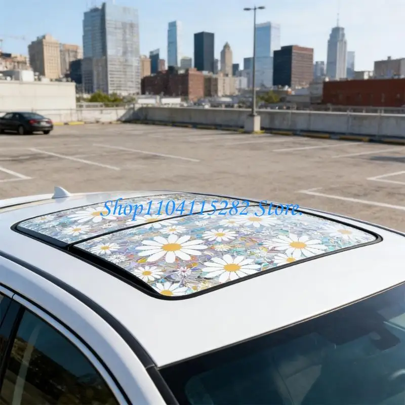 Sunroof Decorative Film With Sun Heat Control Colorful Effect Non Adhesive PVC For Cars And Buildings
