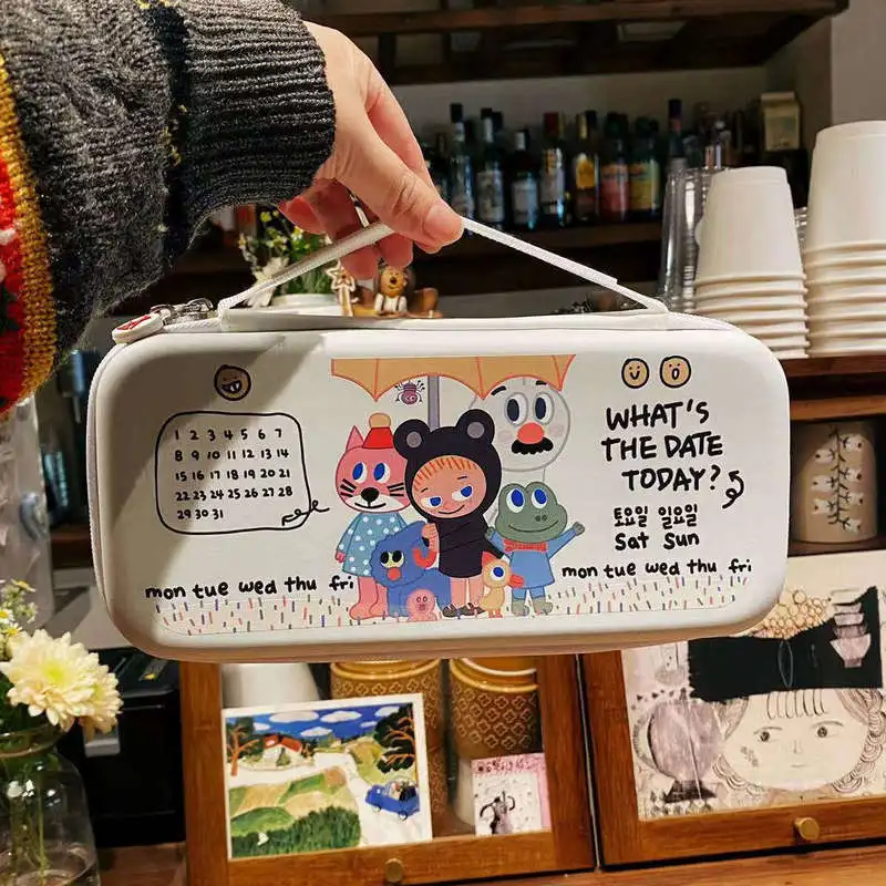 

Original Design Switch2 Storage Bag Cartoon Rainy Days Cute Anti Fall Hand In Hand Bag Ns2 Protective Case Anime Game Peripheral
