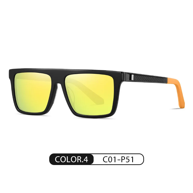 New Polarizing Sunglasses Stream Driving UV Protection Sun Glasses Sheet Square Frame Summer Sports Outdoor Travel Eyewear T241