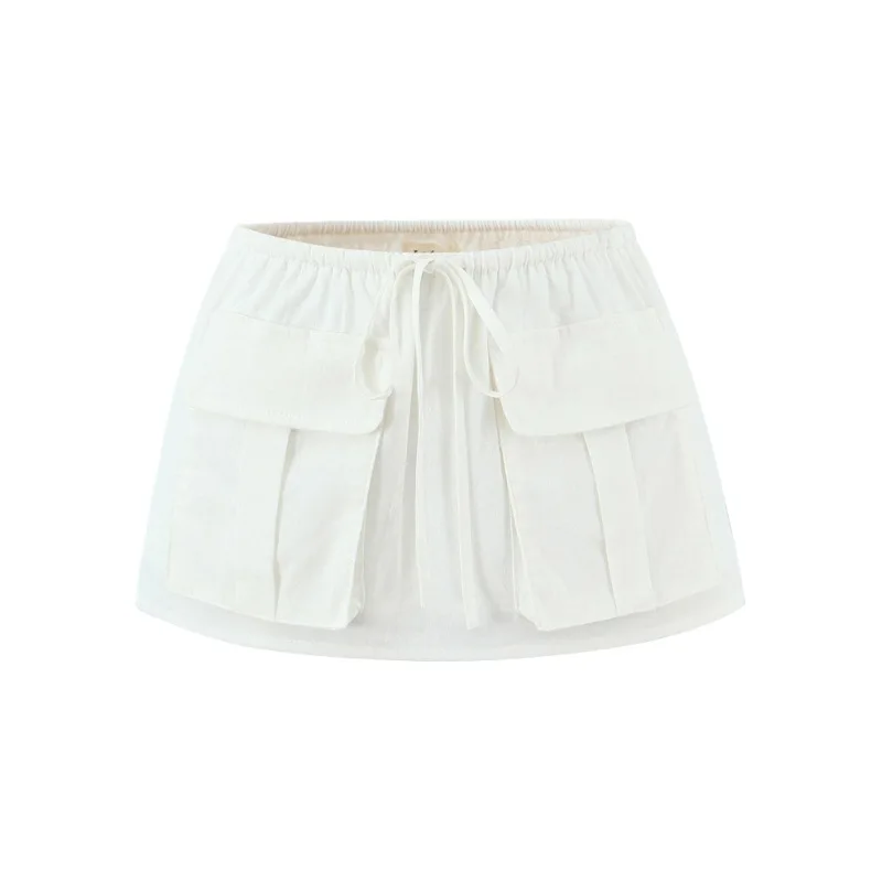 

Женская мини-юбка Akiko с большими карманами и шнурком