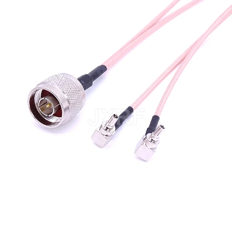 N Male/Female to Dual TS9 CRC9 Male Plug 2XTS9 CRC9 Antenna Adapter Y Type Splitter Pigtail RG316 RF Coax Extension Cable