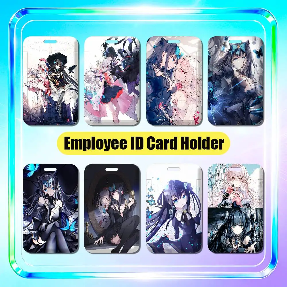 For Arcaea Hikari Tairitsu Employee ID Card Holder Badge Office Student Bank Work Credit Decoration Case
