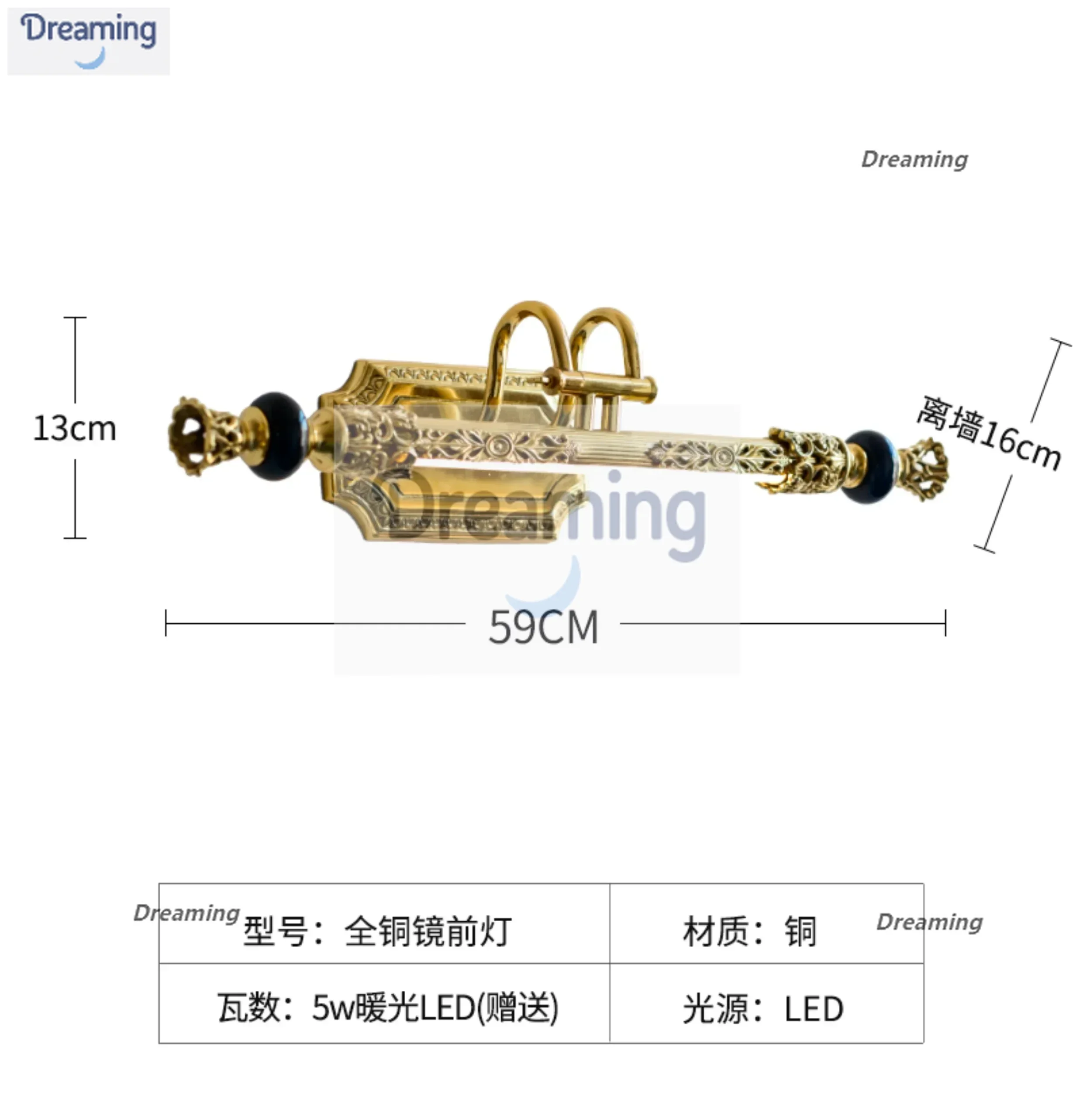

Французский барокко, полностью медное европейское зеркало, фара, туалет, ванная комната, американский стиральный столик, фреска, зеркало, светильник для шкафа