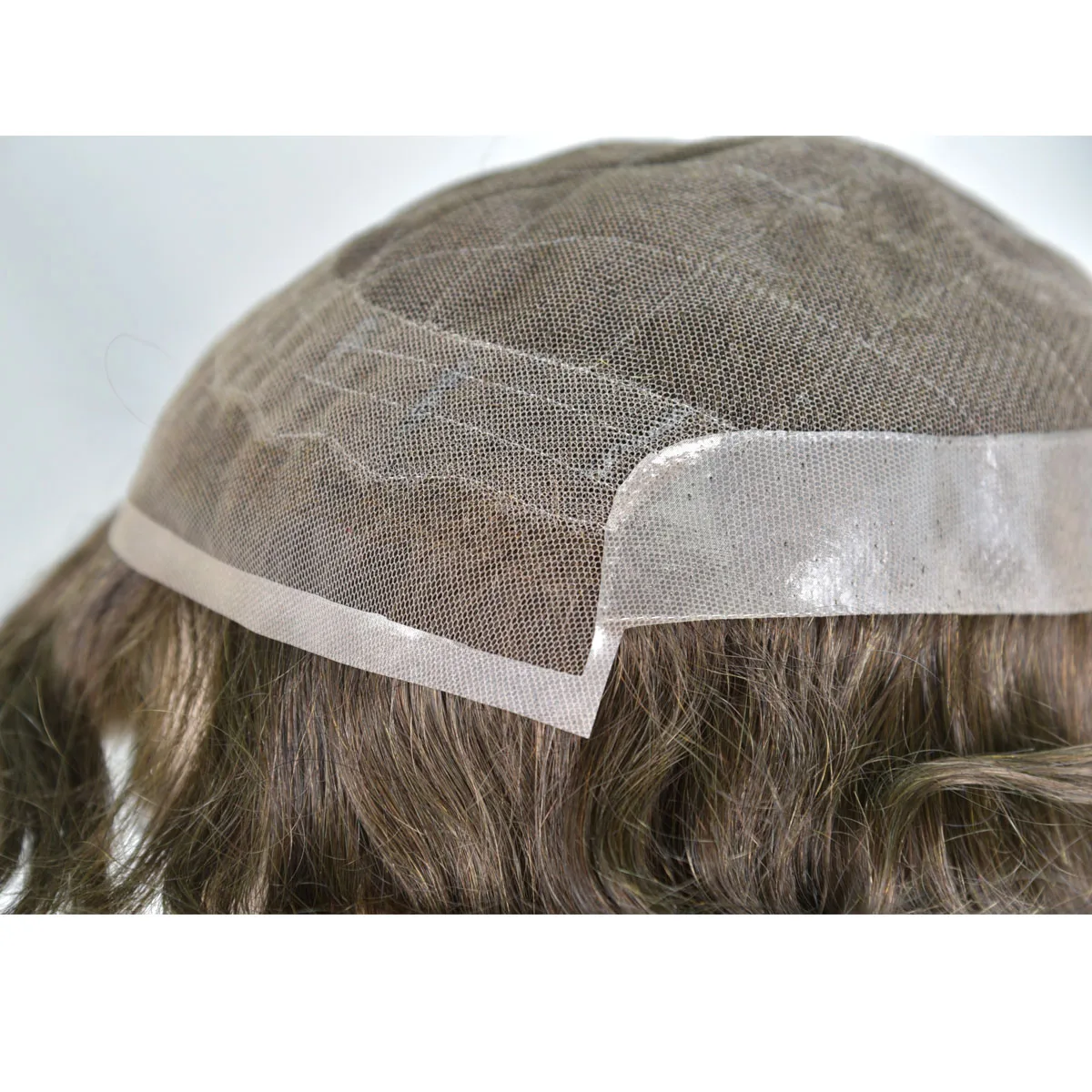 

Men Toupee 9x7inch 100% European Human Hair OCT Lace+PU Replacement System Hairpieces for Men Natural Hairline