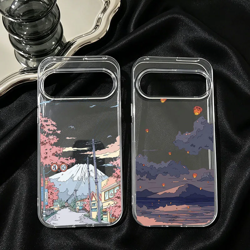 Google Pixel 8A - Cover per Telefono con Paesaggio Anime