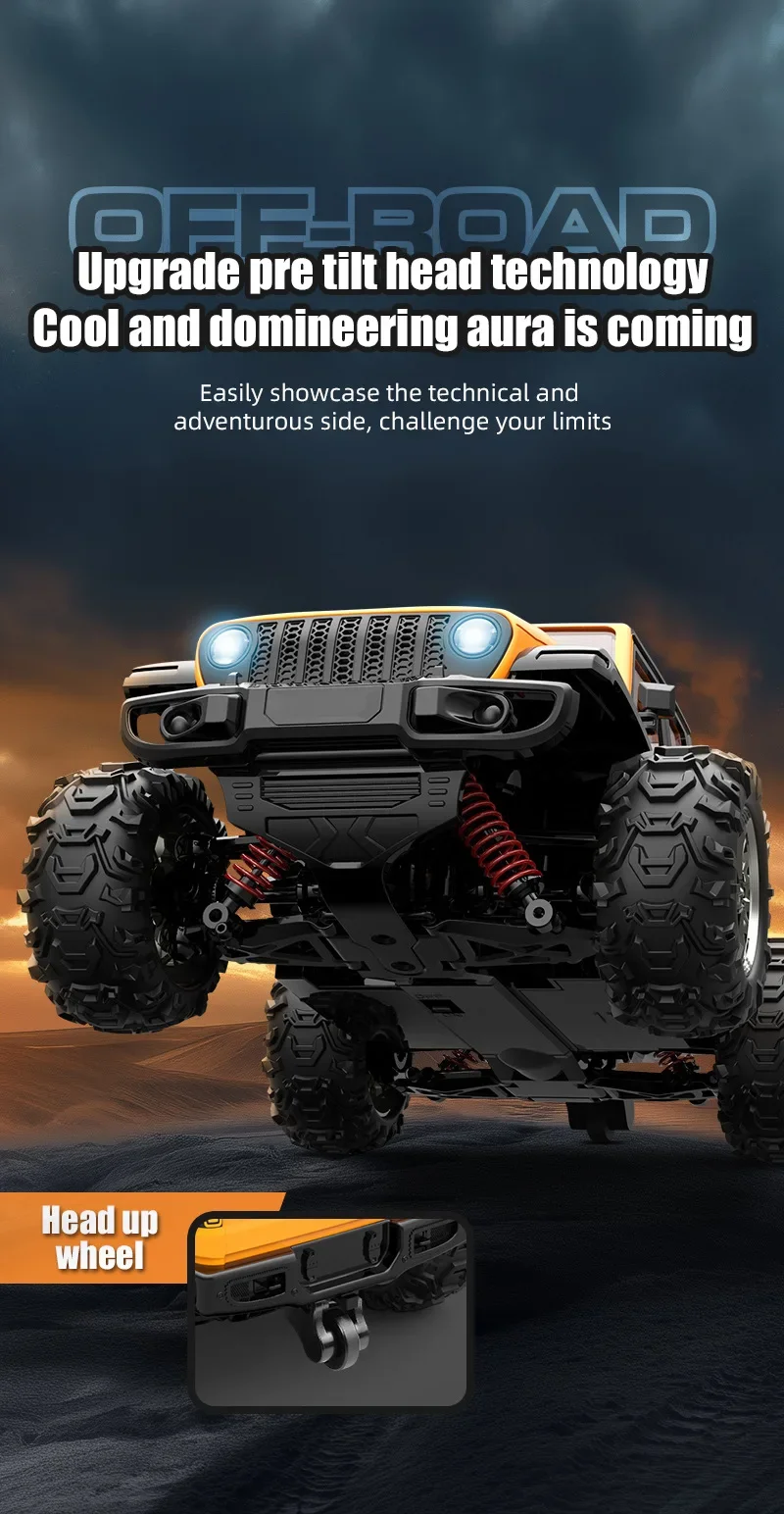 Jjrc Rc Off-Road Climbing Racing Truck C8819 Full Scale Buggy Car 1/20 4WD High Speed 30Km/h Remote Control Vehicle Toys for Boy: Jjrc Rc Off-Road Climbing Racing Truck C8819 Full Scale Buggy Car 1/20 4WD High Speed 30Km/h Remote Control Vehicle Toys for Boy: Samochód terenowy zdalnie sterowany Jjrc Rc C8819, skala 1/20, buggy, 4x4, szybki (30 km/h), zabawka dla chłopca