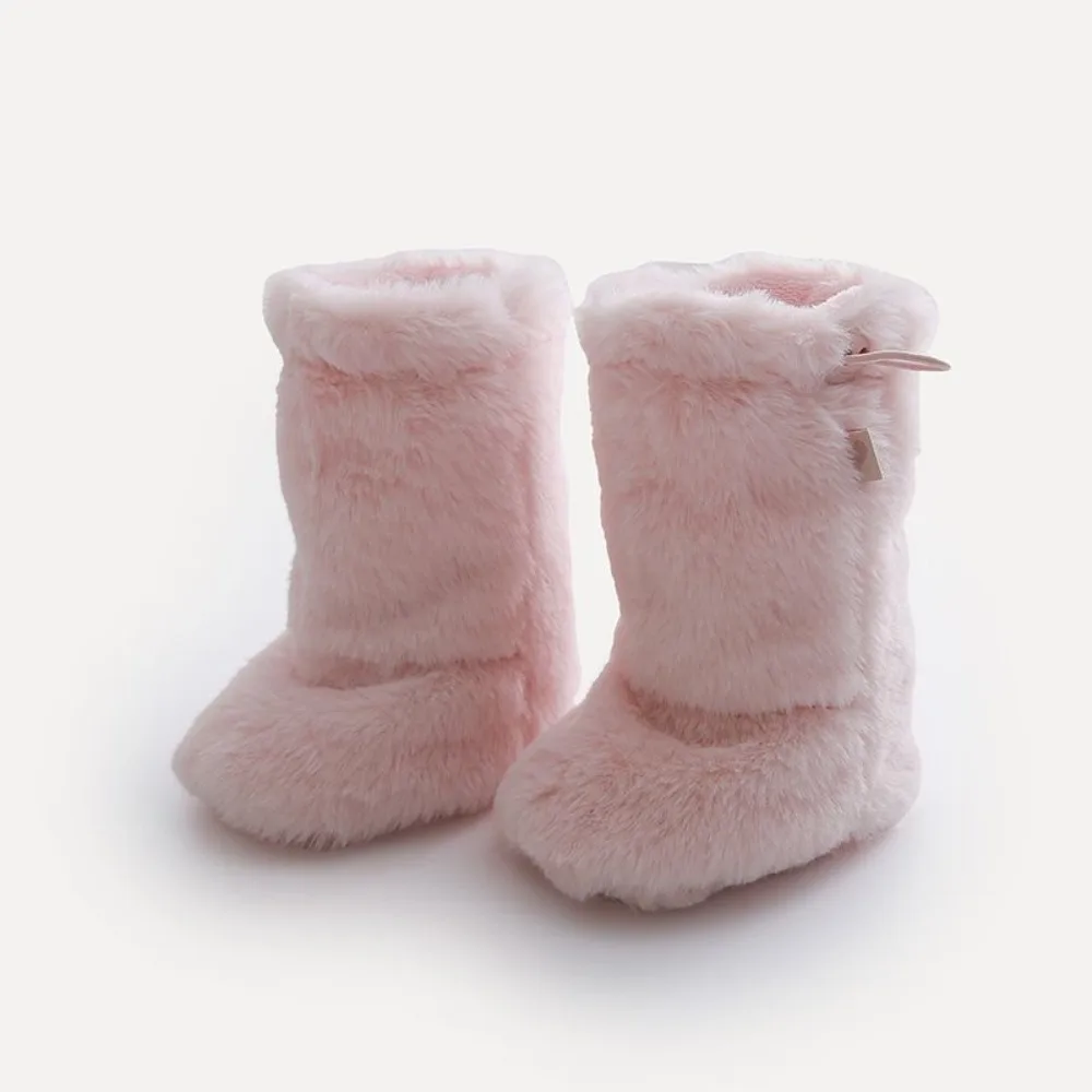 

Cute Thickened Newborn Baby Socks Solid Color Anti-slip Kids Floor Socks Warm Baby Foot Warmer Infant Winter