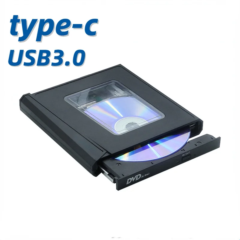 

USB 3.0 Type-C DVD CD Drive Burner Drive-free High-speed Read-write Recorder External DVD-RW Player Writer Reader for PC Laptop