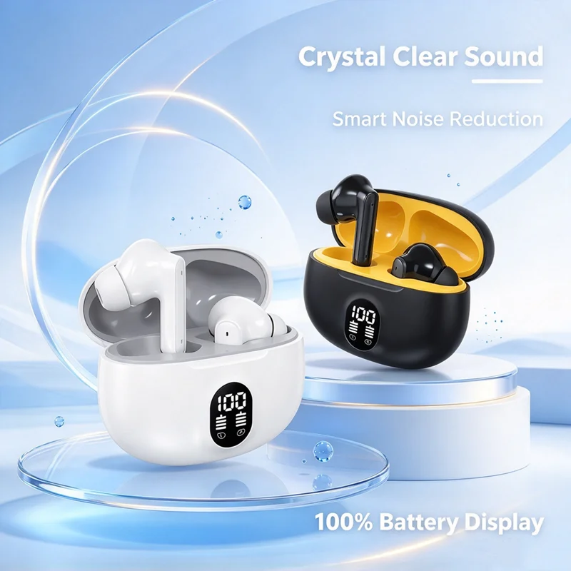 Original 895B TWS Wireless Headphones Game Bluetooth Headphones with Microphone Noise Reduction High Fidelity Bass Earphones