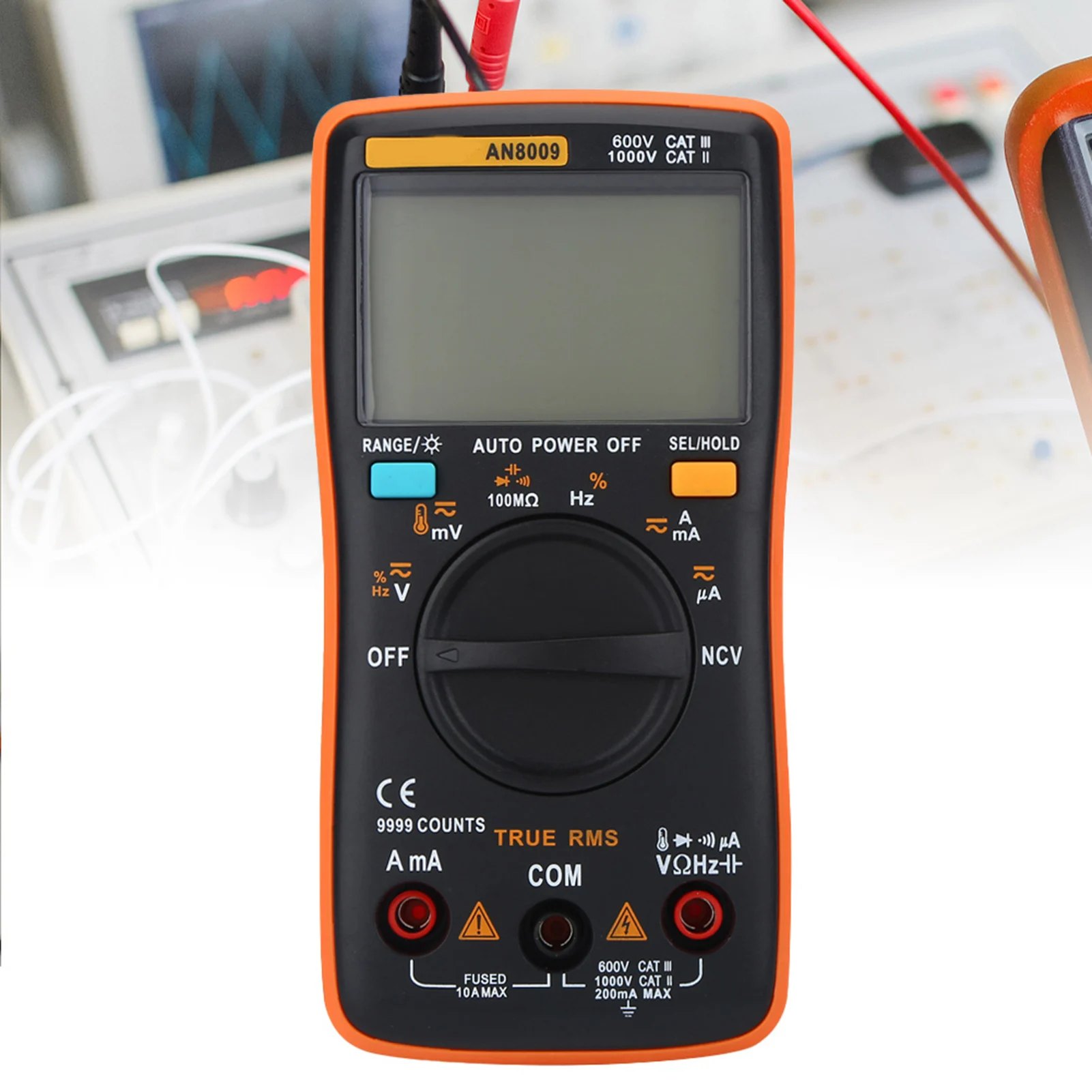 New Auto Range Multimeter Voltage Multimeter AN8009 Digital Multimeter Auto Range True RMS AC/ Voltage Electronic Meter