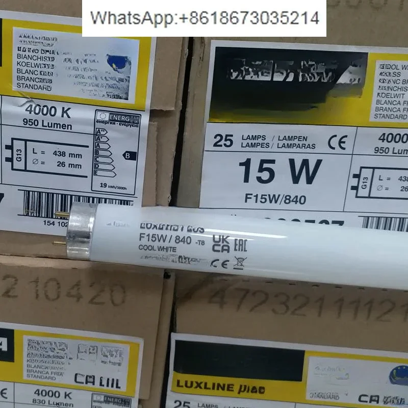 F15W/840 straight tube fluorescent tube F15T8/CW color temperature 4000K neutral light