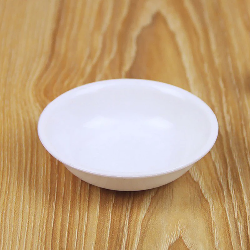 10pcs White Seasoning Sauce Dishes Butter Mustard Sushi Vinegar Soy Plastic Plate Bowl Kitchen Saucer For Restaurant Home Buffet