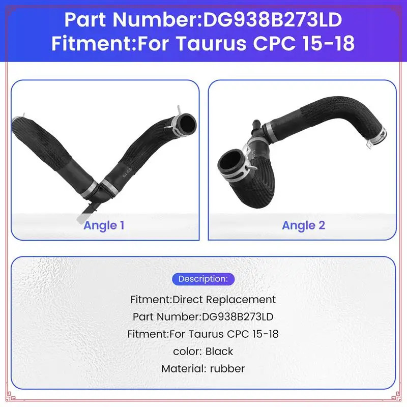 1 قطعة المبرد المبرد خرطوم المياه السفلى DG938B273LD لفورد توروس CPC 15-18 #6