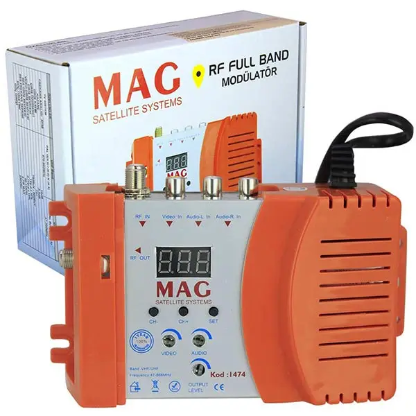 MAG 1474 AV GİRİŞLİ LED DISPLAY RF FULL BAND MODULATOR