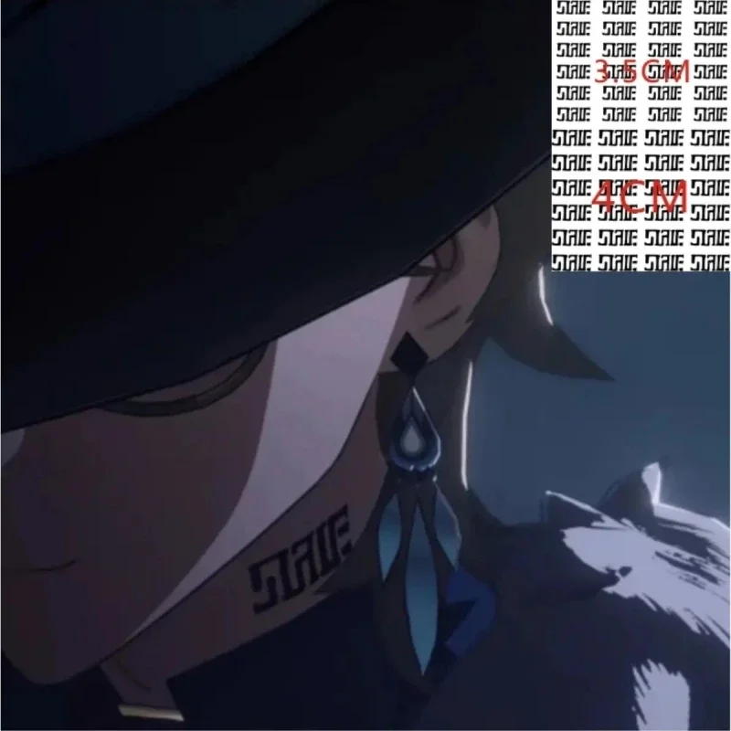 Honkai:Star Rail Sparkle Acheron Aventurine Cosplay Back Tattoo Sticker Temporary Tattoo Sticker Girl Boy Waterproof Fake Tatto