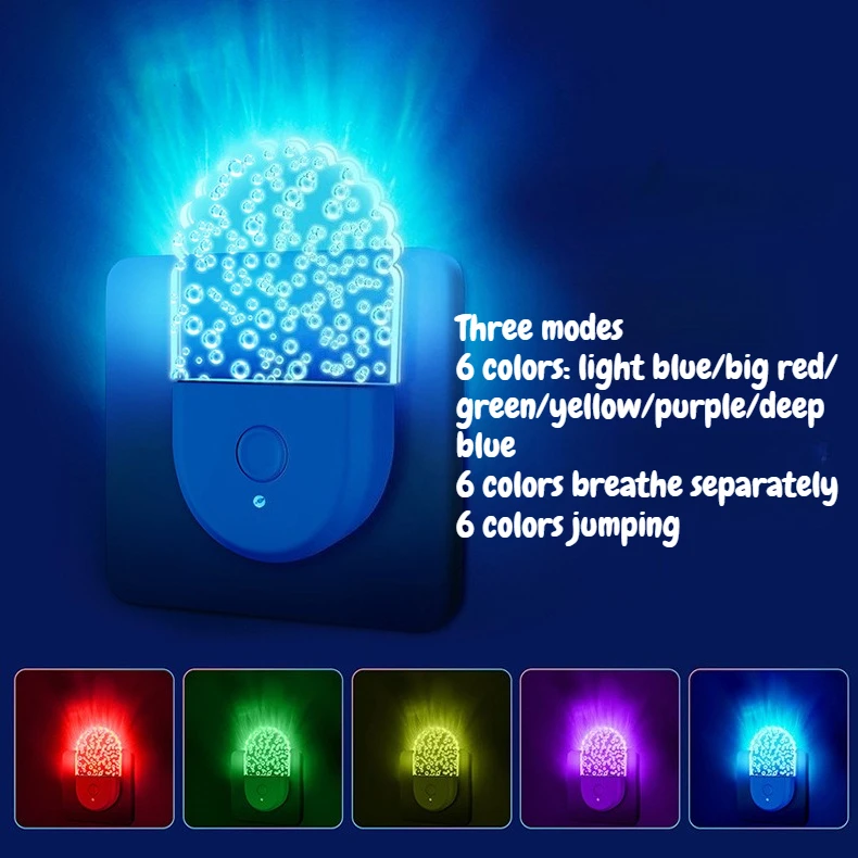 Neues, minimalistisches Design, farbiges Plug-in-LED-Nachtlicht, neue Sensoratmosphäre, RGB-Acryl, Multi-Modell-Nachtlicht