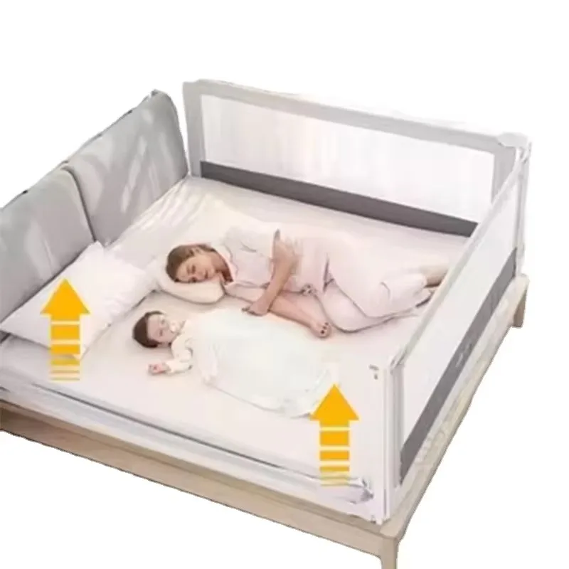 

Baby guardrail Avoid falling Folding sidebar guardrail Safety protection Portable children's crib guardrail