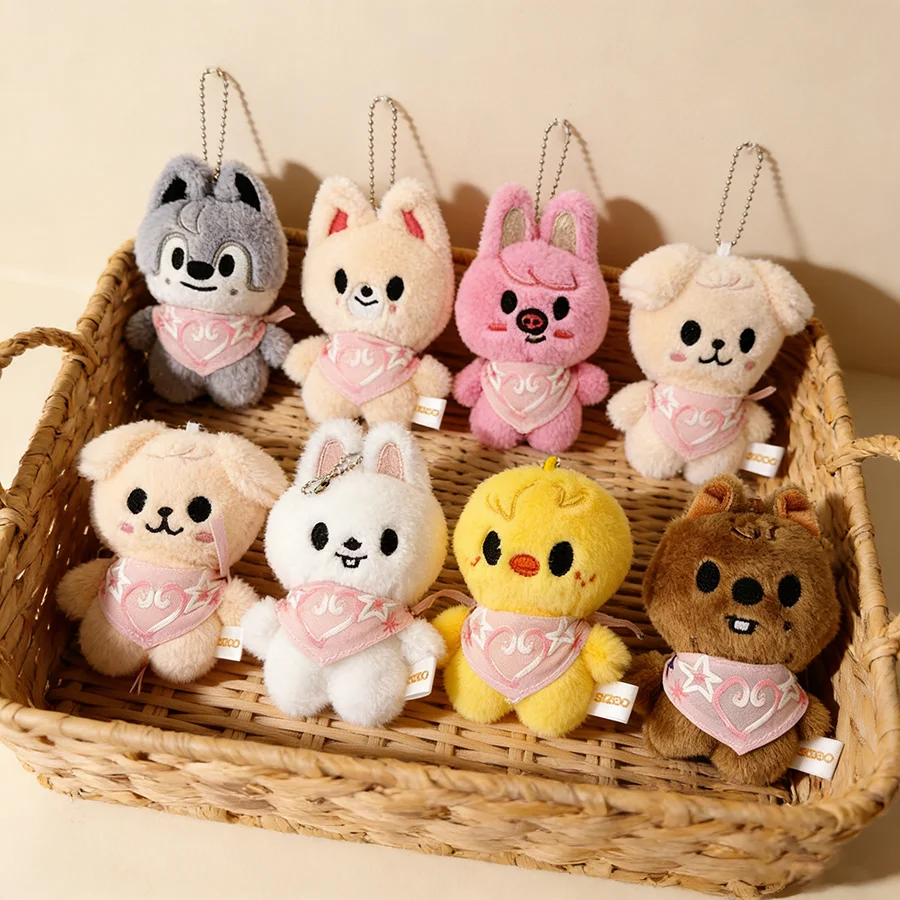 

SKZ Seoul FM Week's Same-style SKZOO 10cm Drool Cloth Plush Keychain, Featuring Fang Can and Li Longfu Small Dolls