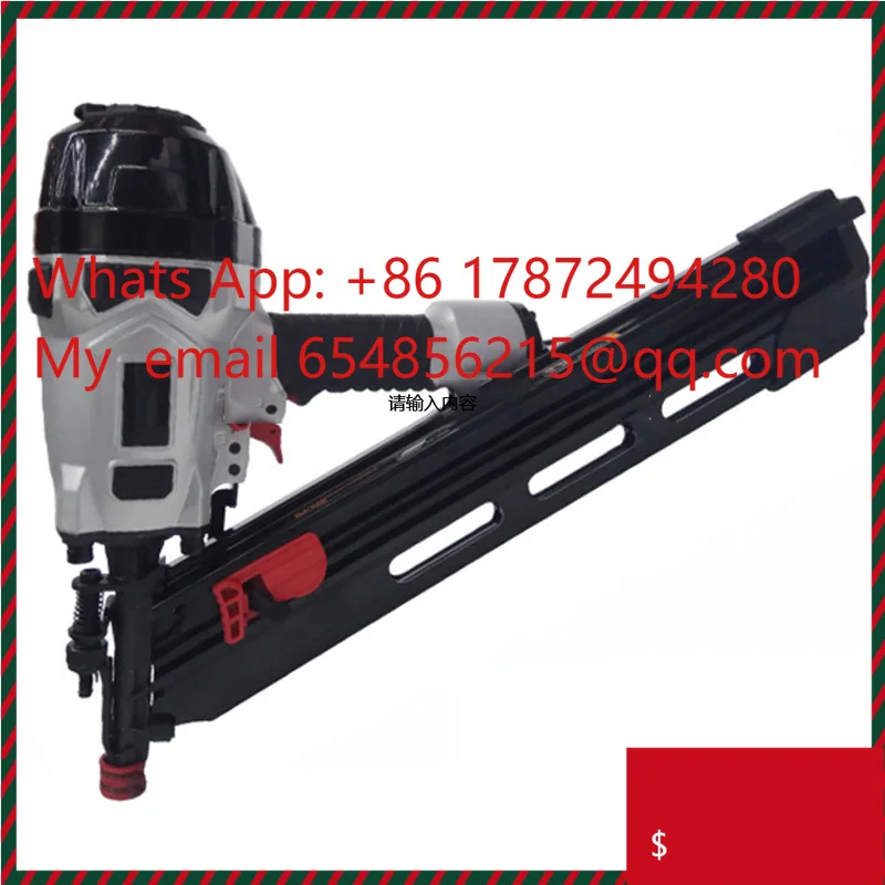 

Framing Nailer Pneumatic 2-Inch Up To 3-1/4-Inch Plastic Collated Full Head Framing Nails 21 Degree Magazine