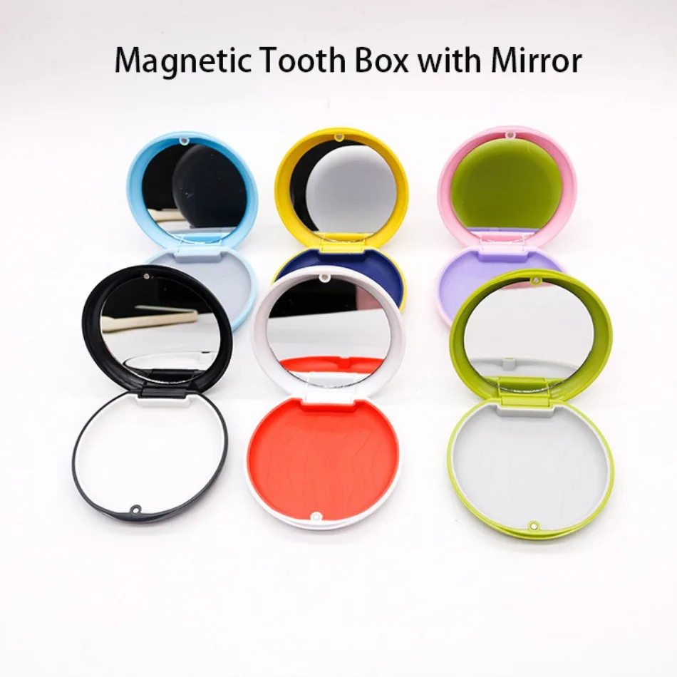 New Magnetic Tooth Storage Box Invisible Braces Storage Box Orthodontic Braces Correction Retainer Box