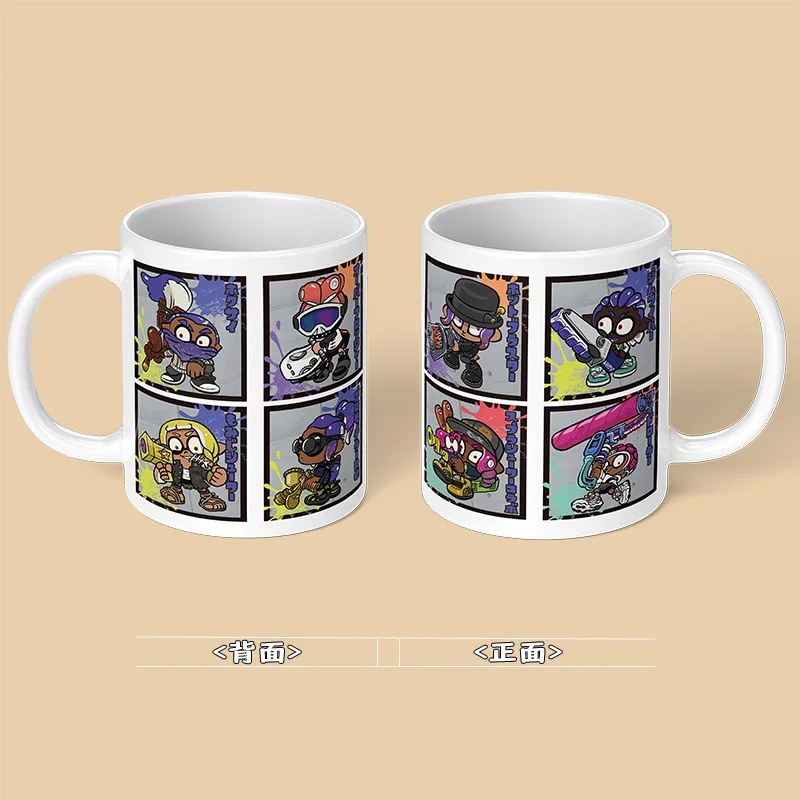 Game Splatoon 3 Mug Large Capacity Portable Water Cup Anime Coffee Mugs Cosplay Drinkware for Men And Women Fans Gifts