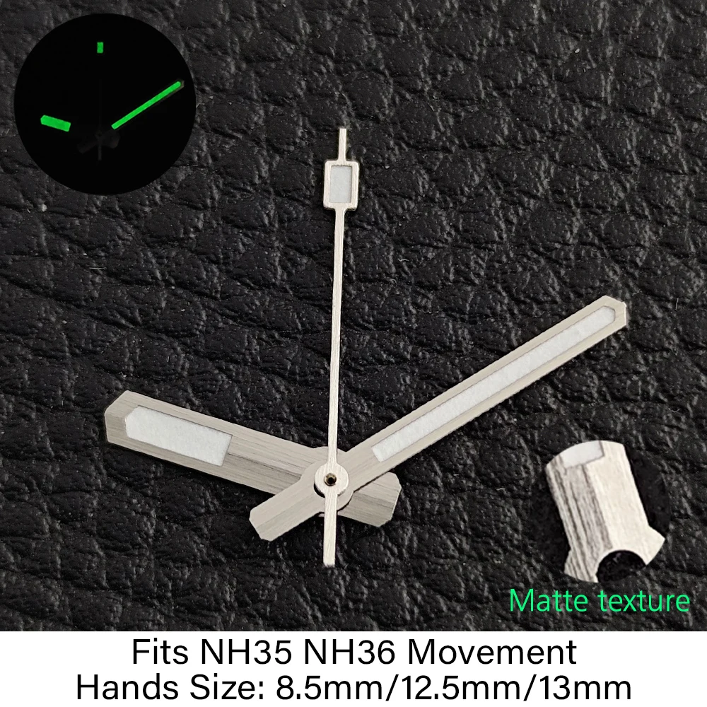  NH35 Hands Green Luminous Needles Fits NH35 NH36 Movement Accessories NH35 pointers Watch Parts For Automatic Watches