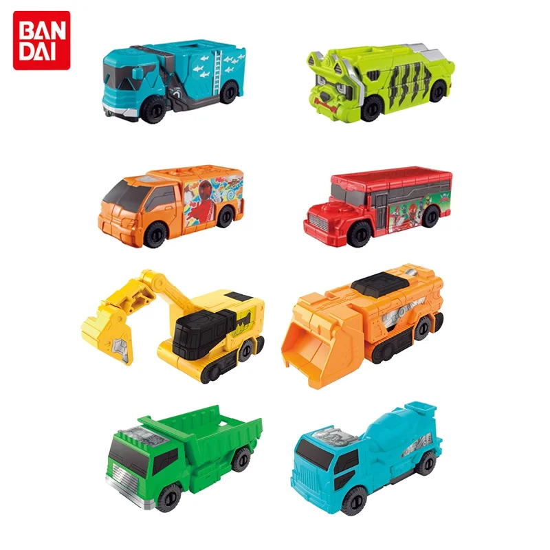 

BANDAI Original Bakuage Sentai Boonboomger Gashapon Toys Mini Engineering Vehicle Digging Machine Model Ornaments
